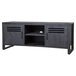 Mangohoutonline Mangohouten TV Meubel Henderson Black 150 cm Mahom