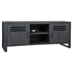 Mangohoutonline Mangohouten TV Meubel Henderson Black 150 cm Mahom
