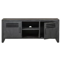 Mangohoutonline Mangohouten TV Meubel Henderson Black 150 cm Mahom