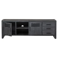 Mangohoutonline Mangohouten TV Meubel Henderson Black 180 cm Mahom
