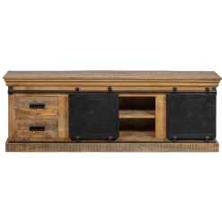 Mangohoutonline Mangohouten TV Meubel Portland 160 cm Mahom