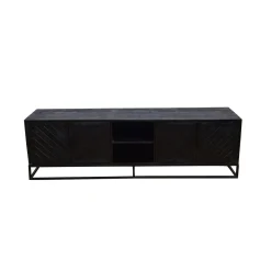 Mangohoutonline Mangohouten TV Meubel Reno Black 200 cm Mahom