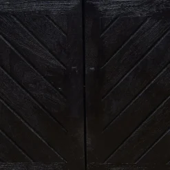 Mangohoutonline Mangohouten TV Meubel Reno Black 200 cm Mahom