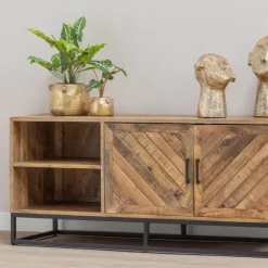 Mangohoutonline Mangohouten TV Meubel Reno 140 cm Mahom