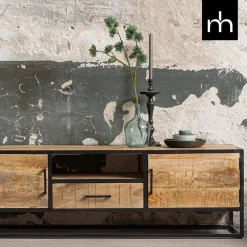 Mangohoutonline Mangohouten TV Meubel San Antonio 165 cm Mahom