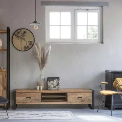 Mangohoutonline Mangohouten TV Meubel Stockton 200 cm Mahom