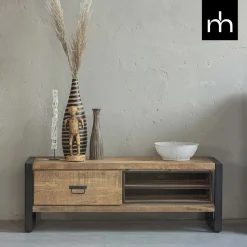 Mangohoutonline Mangohouten TV Meubel Stockton 130 cm Mahom