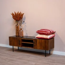 Mangohoutonline Mangohouten TV Meubel Tucson 140 cm Mahom