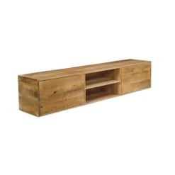 Mangohoutonline Mangohouten Tv meubel zwevend Harlow 180cm Mahom