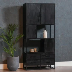 Mangohoutonline Mangohouten Vakkenkast Florence 90 cm Mahom