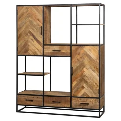 Mangohoutonline Mangohouten Vakkenkast New Haven XXL Mahom