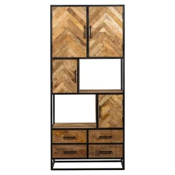 Mangohoutonline Mangohouten Vakkenkast New Haven 90 cm Mahom