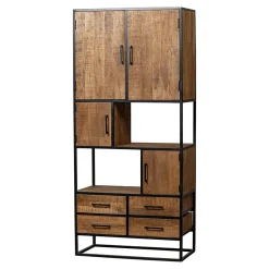 Mangohoutonline Mangohouten Vakkenkast San Antonio 90 cm Mahom