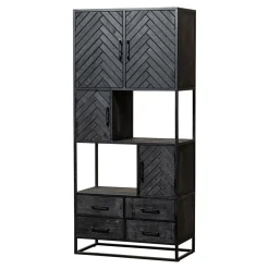 Mangohoutonline Mangohouten Vakkenkast Sienna 90 cm Mahom