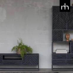 Mangohoutonline Mangohouten Vakkenkast Sienna 90 cm Mahom