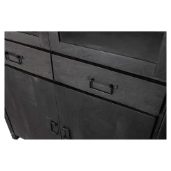 Mangohoutonline Mangohouten Vitrinekast Britt Black Mahom