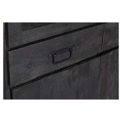 Mangohoutonline Mangohouten Vitrinekast Britt Black Mahom