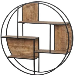 Mangohoutonline Mangohouten Wandrek Rond 80 cm Mahom