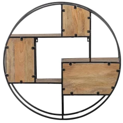 Mangohoutonline Mangohouten Wandrek Rond 80 cm Mahom