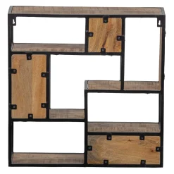 Mangohoutonline Mangohouten Wandrek Vierkant 100x100 cm Mahom