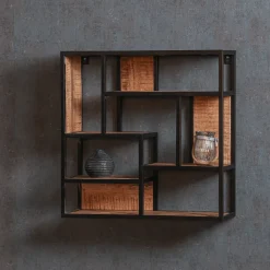 Mangohoutonline Mangohouten Wandrek Vierkant 60x60 cm Mahom