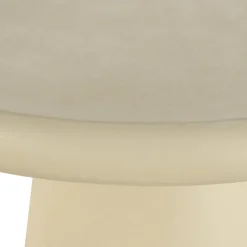 Mangohoutonline Salontafel Rond Savannah Microcement 45 cm Beige Mahom