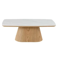 Mangohoutonline Salontafel Santiago Woodvineer 120 cm Mahom