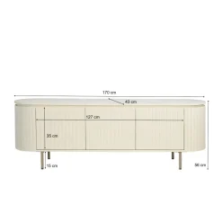 Mangohoutonline TV Meubel Patou 170 cm