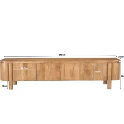 Mangohoutonline TV Meubel Salano 210 cm