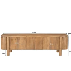 Mangohoutonline TV Meubel Salano 170 cm