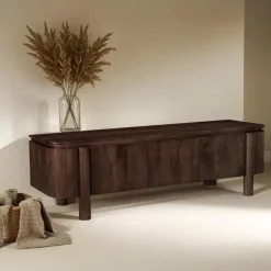 Mangohoutonline TV Meubel Salano Brown 170 cm