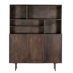 Mangohoutonline Wandkast Elan Brown 135 cm