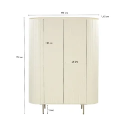 Mangohoutonline Wandkast Patou 150 cm