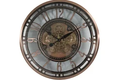 Mangohoutonline Wandklok Norris L koper Ø70cm