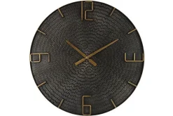 Mangohoutonline Wandklok Winton L zwart Ø80cm